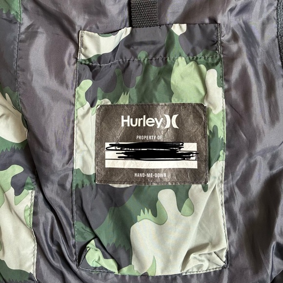 Hurley Camouflage Jacket, 12-15 years - Picture 5 of 6
